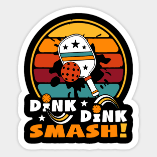 Pickleball Dink-Dink Smash Sticker